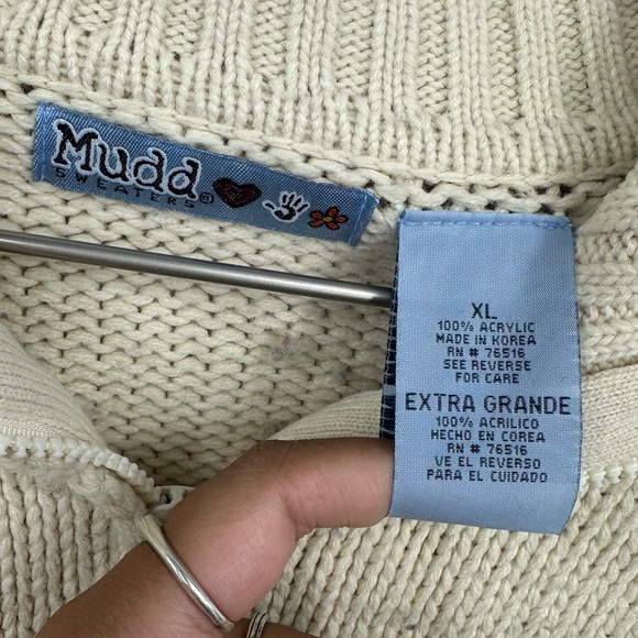 Mudd Sweaters Vintage Y2K Sweater Jacket Size XL Juniors Early 2000s Streetwear - Picture 3 of 7
